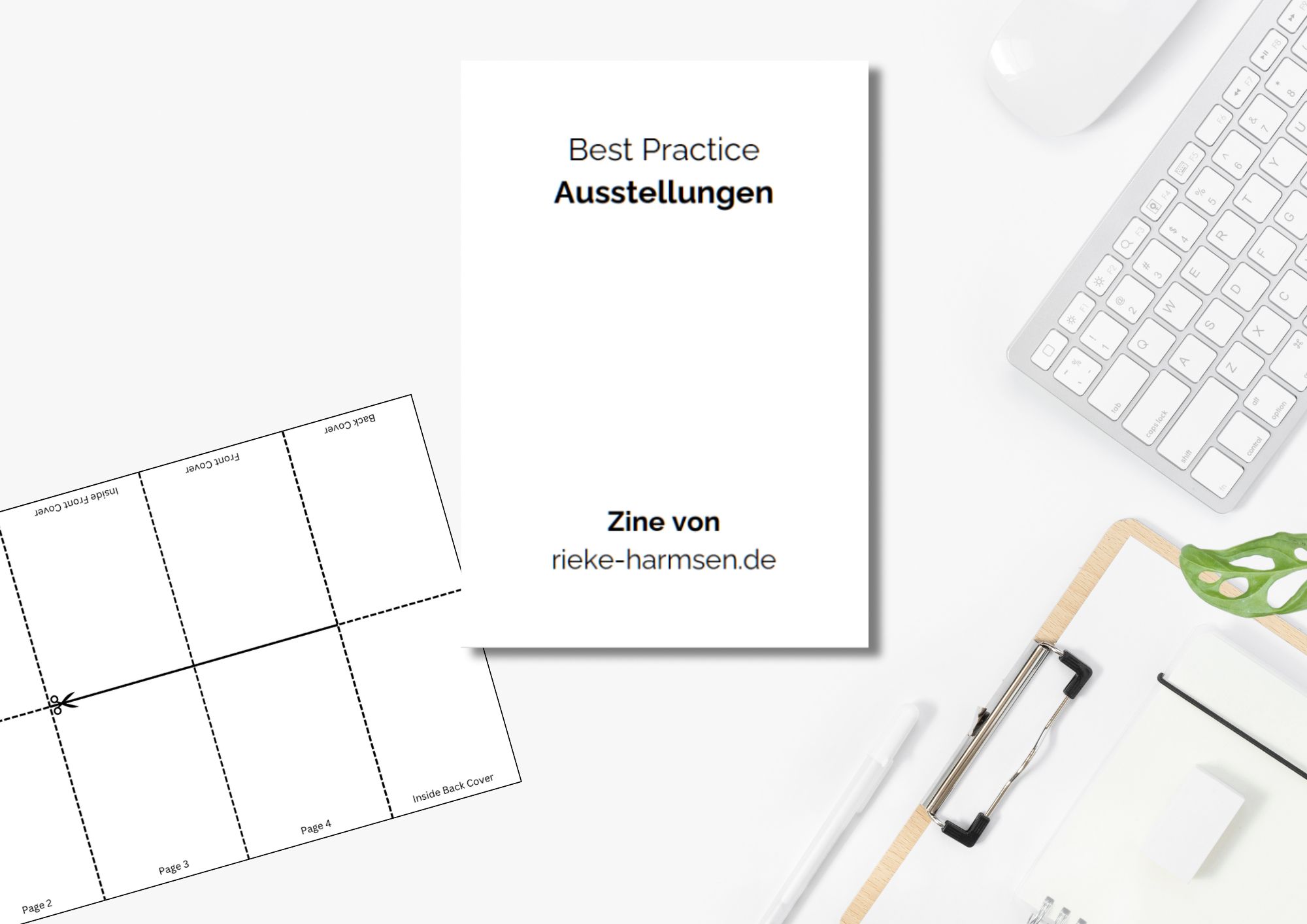 Zine Vorlage A4 Download Template